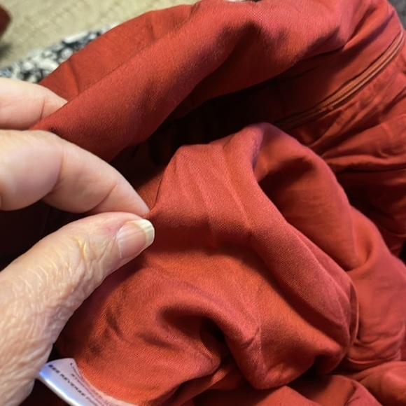 NWT Lost + Wander short sleeve Linen blend one piece Pantsuit women’s sz L Red - Picture 15 of 15